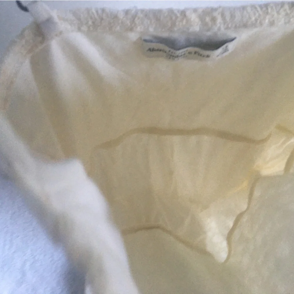 Abercrombie & Fitch Lace Maxi Dress - Off White/cream Spaghetti Straps - X-Small